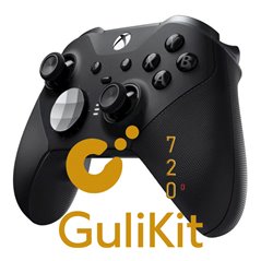 Xbox Elite Series 2 Wireless Controller White Upgraded with Gulikit 720 TMR Drift-Free Joysticks + Paddles