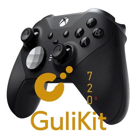 Xbox Elite Series 2 Wireless Controller White Upgraded with Gulikit 720 TMR Drift-Free Joysticks + Paddles