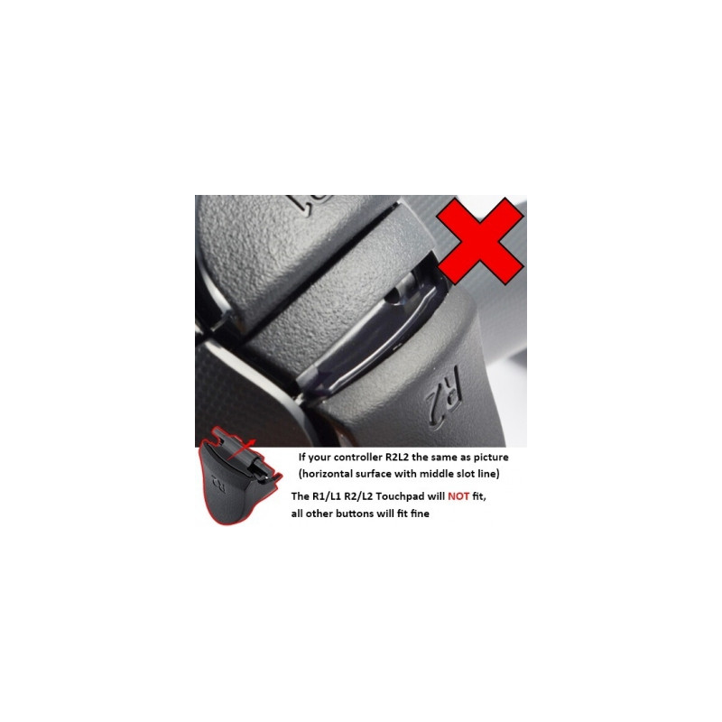 OSTENT PS4 Controller L2 R2 Trigger Replacement Parts - 5 Pack Button Set With Springs For Wireless & Wired Controllers