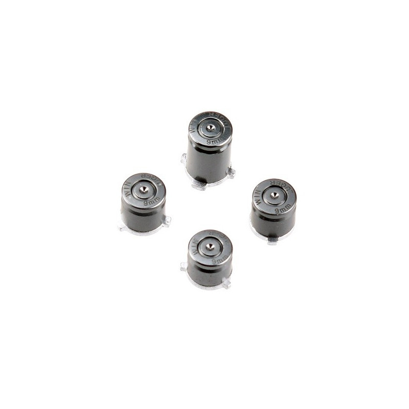 Xbox One Controller Metal Abxy Button Set Bullet Style Nickel Black
