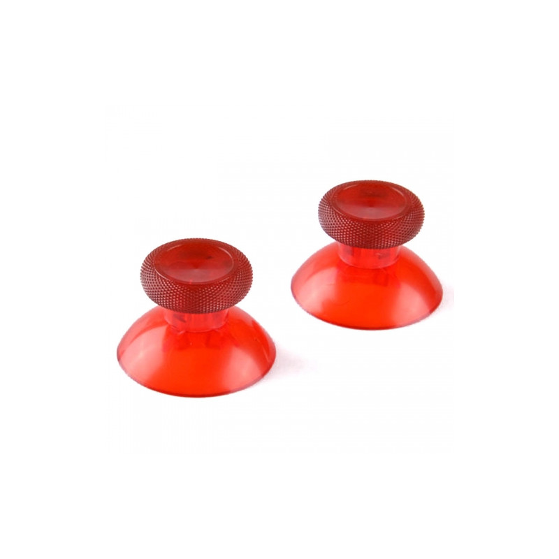 XBOX One Controller Replacement Thumbsticks Clear Red