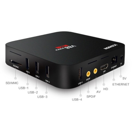 SCISHION V88 PRO TV Box Amlogic S905X Quad Core BLACK 