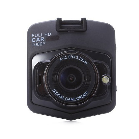 GT300+ Dual Lens 1080P FHD 170 Degree Wide Angle Car DVR BLACK