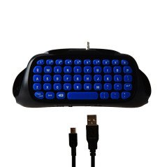 PS4 Ps4 Dualshock 4 Ds4 / Pro / Slim Controller Dobe Mini 2.4g Wireless Keyboard Black/Blue