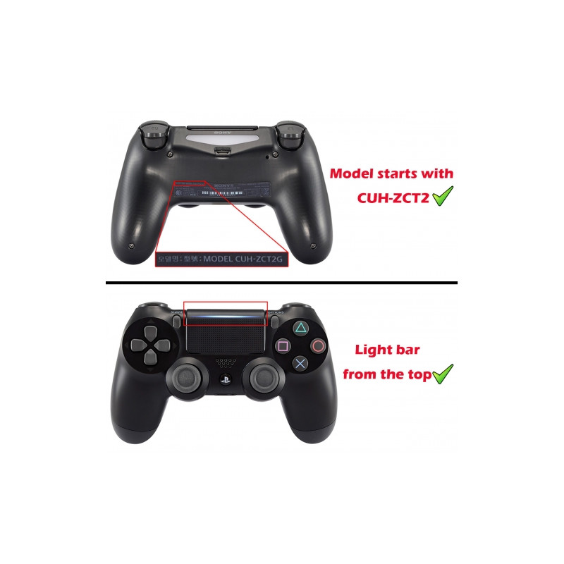 Dualshock 4 DS4 V2 Controller Button Delux Set Transparent Green