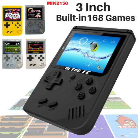 Retro 8BIT Handheld Video Game Console with 168 Games