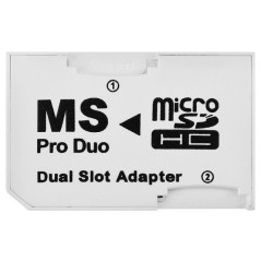 Micro Sd To Ms Pro Duo Dual Slot Adapter