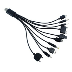 Universal 10 in 1 USB Mobile Multi-Charger Charging Cable for iPhone / Cellphones / PSP