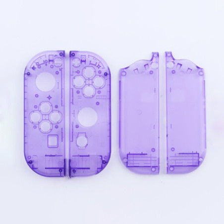 Nintendo Switch Joy-con Left and Right Replacement Case Set Clear Transparent Purple