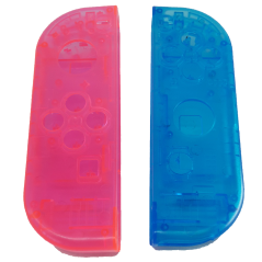 Nintendo NS Switch Joy-con Left and Right Replacement Case Set Transparent Blue / Pink