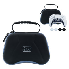 Dualshock 5 DS5 Controller EVA Hardtop Case with Crystal Shell and Thumbsticks