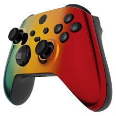 XBOX CONTROLLER ITEMS XBOX SERIES S/X Controller Front Faceplate Chrome Series Glossy Chrome Gradient Green Gold Red