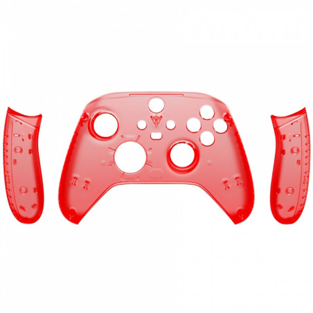 XBOX CONTROLLER ITEMS XBOX SERIES S/X Controller Front Faceplate With Side Rails Clear Red