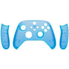XBOX CONTROLLER ITEMS XBOX SERIES S/X Controller Front Faceplate With Side Rails Clear Blue