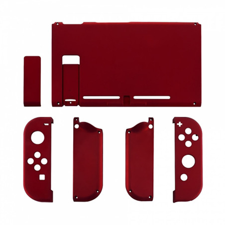 NS Switch Console Full Shell Silky Soft Touch Vampire Red