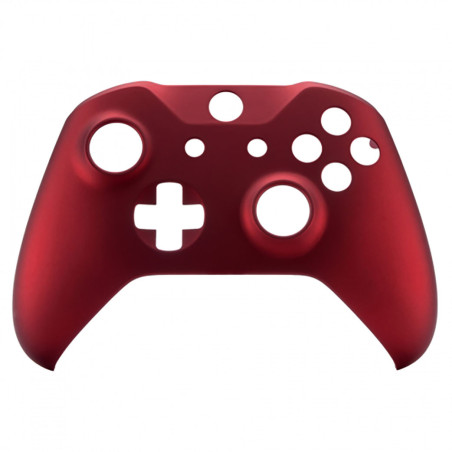 XBOX ONE S Controller Soft Touch Front Faceplate With Side Rails Scarlet Red