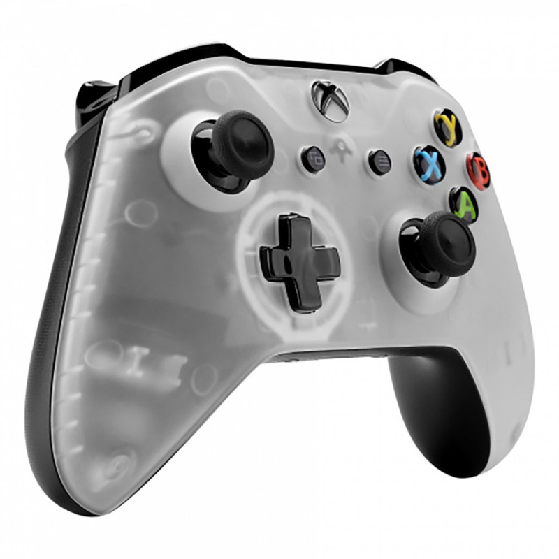 XBOX ONE S Controller Soft Touch Front Faceplate Clear
