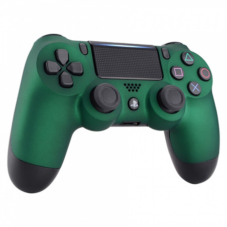 PS4 Dualshock 4 V2 Front Faceplate Soft Touch Racing Green