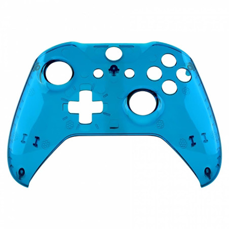 XBOX ONE S Controller Front FacePlate Glossy Clear Blue