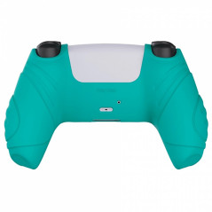 DS5 DUALSENSE CONTROLLER SURE GRIP SILICONE GLOVE With White Joystick Caps Guardian Edition Aqua Green PS5
