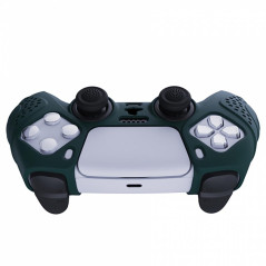 DS5 DUALSENSE CONTROLLER SURE GRIP SILICONE GLOVE With Black Joystick Caps Guardian Edition Racing Green
