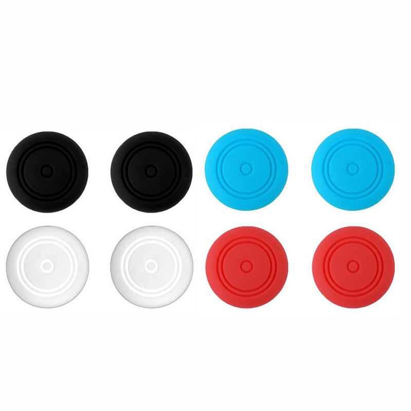 NS Switch Anti-slip Silicone ThumbStick Grips 2 x White Pack ( 2 x Grips Only )