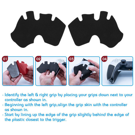 DUALSENSE CONTROLLER Black Anti Slip Grips