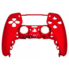 PS5 Dualsense Controller Front Shell With Touchpad Gloss Chrome Red
