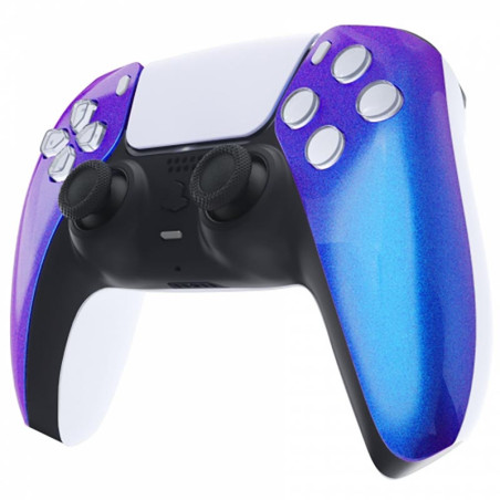 PS5 Dualsense Controller Front Shell With Touchpad Glossy Chameleon Blue Purple