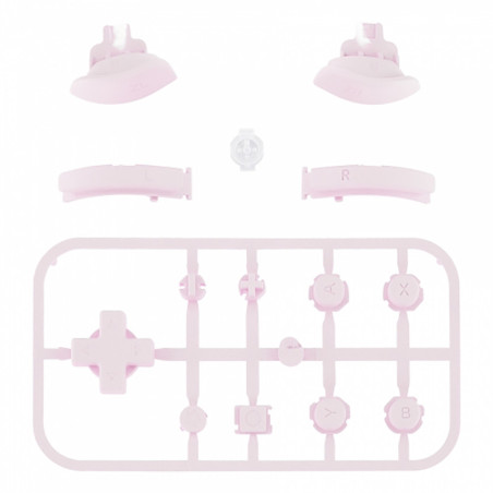 NS Switch Lite 14 Piece Button Kit Matte UV Sakura Pink